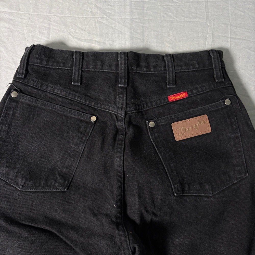 Wrangler Cowboy Cut Jeans Mens 28x32 Black 14MWZWK Made in USA Western Denim - Picture 4 of 6